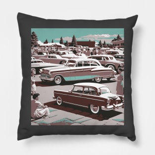 Gathering at the Drive-In Pillow