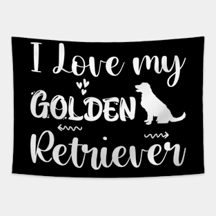 Cute Golden Retriever Mom Goldie Dad Love Dog Puppy Tapestry