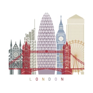 London V2 skyline poster T-Shirt