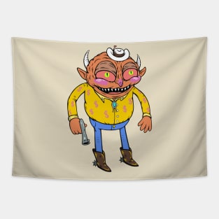 Cowboy Imp Tapestry