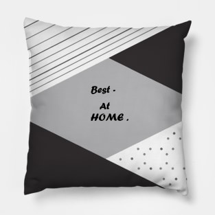 Best, at home.  minimal. collage. homedecor. home. Pillow