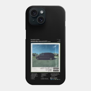 Kendrick Lamar - good kid, m.A.A.d city (Deluxe) Tracklist Album Phone Case