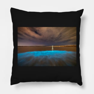 Bioluminescent plankton at Aberavon, Wales Pillow