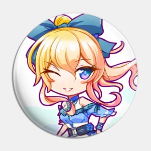 Anime Genshin Impact Jean fanart chibi in summer costume Pin