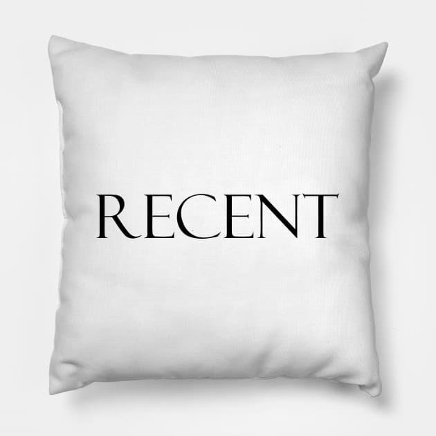 RECENT Pillow by mabelas