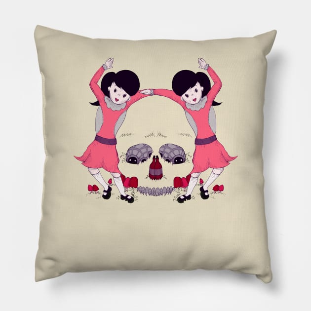 Party Skull Pillow by LVBart