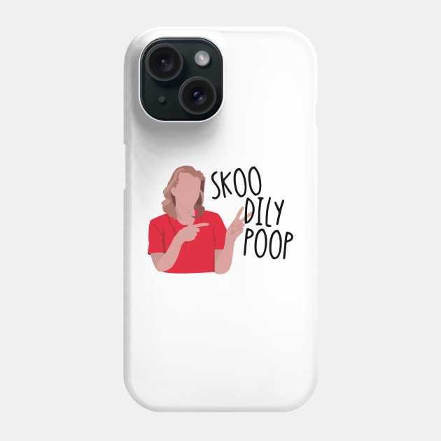 Skoodilypoop Phone Case by Cat Bone Design