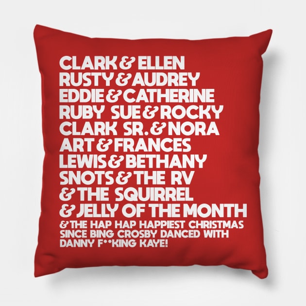 The Christmas Vacation Crew Pillow by darklordpug