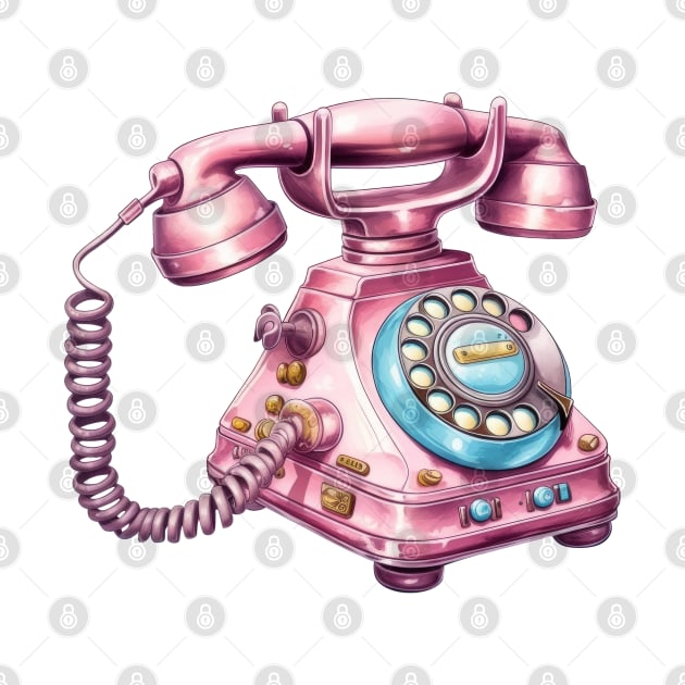 Pink Landline by Chromatic Fusion Studio