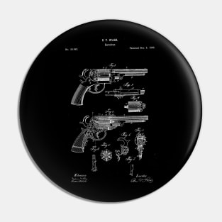 Starr DA Revolver Patent (white) Pin