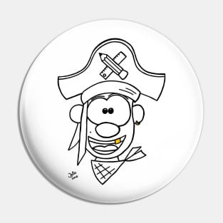 A school pirate Pin