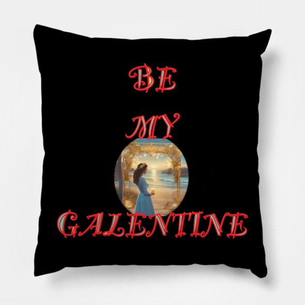 Galentines day and Valentine’s Day girl Pillow by sailorsam1805