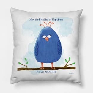 Bluebird of Happiness Pillow