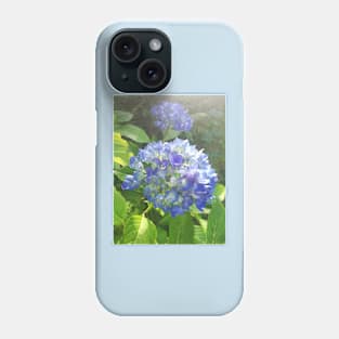 Blue hydrangea photograph Phone Case