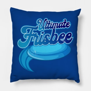 Ultimate Frisbee Blue Disc Pillow