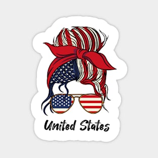 Patriotic Chic, USA Pride Magnet