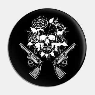 Guns skull Pin