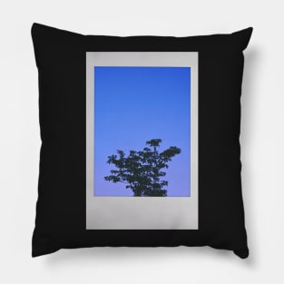 Tree in the Purple Night Sky Instant Photo (Purple People Eater) Pillow