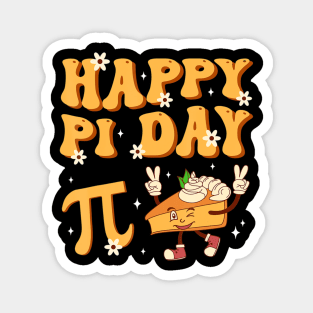 Groovy Happy Pi Day Mathematics Math Teacher Pi Day 3.14 Magnet