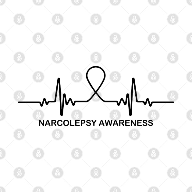 Narcolepsy Awareness Heartbeat - In This Family We Fight Together by BoongMie