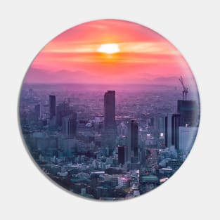 Sunset over Tokyo Pin