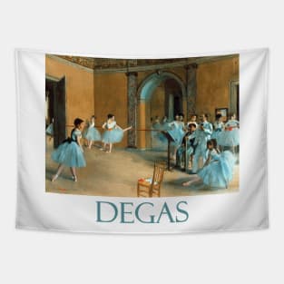 Dance Foyer at the Opera (1872) by Edgar Degas Tapestry