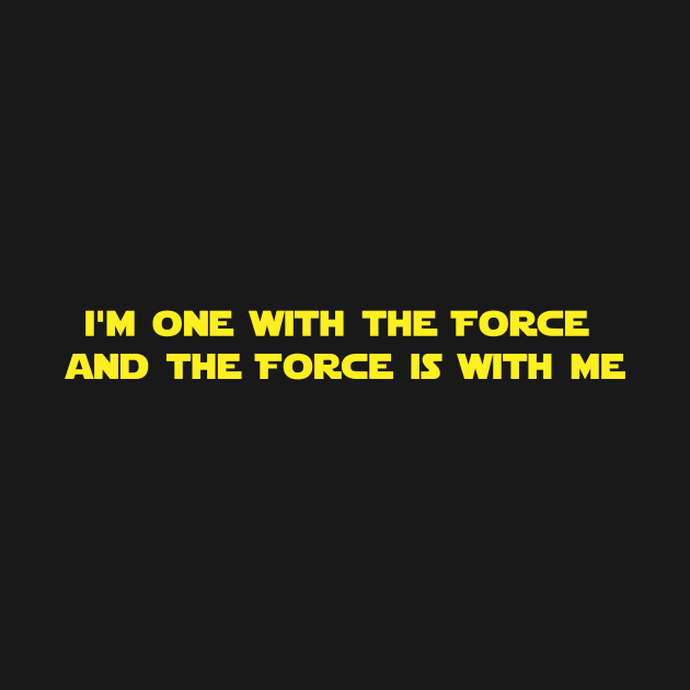 One with the Force by JJFGraphics