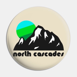 Retro North Cascades ))(( Tourist Souvenir National Park Design Pin