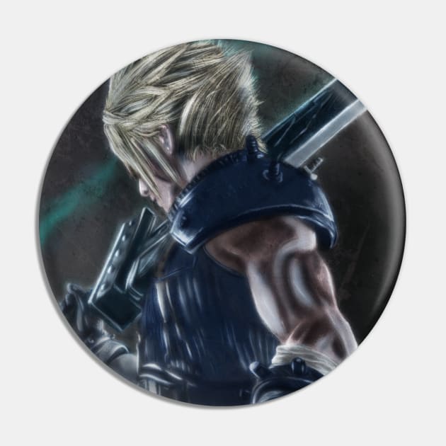 Cloud Strife FFVII Remake Pin by Jarrodjvandenberg