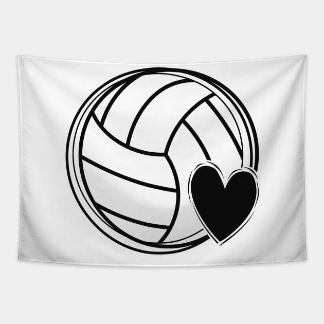 Volleyball Tapestry by pralonhitam