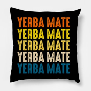 Yerba Mate Retro Pillow