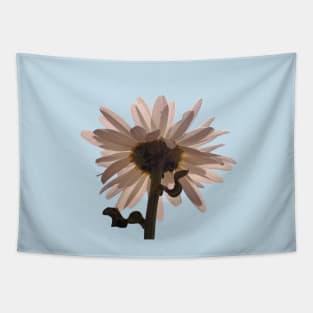 White Daisy Flower Sky Tapestry