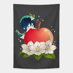 Genshin Impact Cute Venti Apple Tapestry