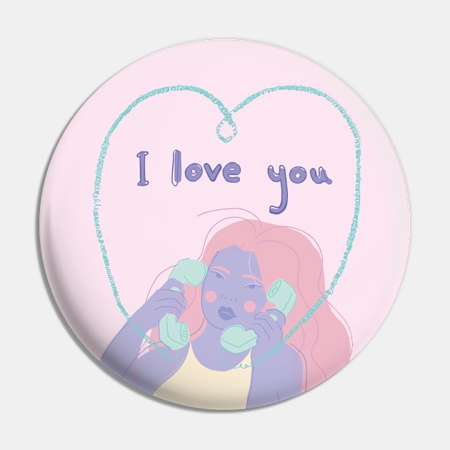 I Love Me - A Pastel Dream Of Self Acceptance Pin by FSV Design