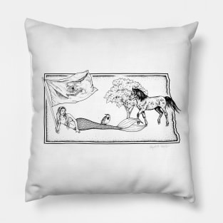 North Dakota Mermaid Pillow