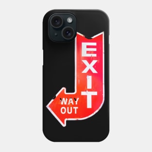 Vintage Exit Sign Phone Case