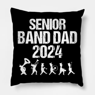 Senior Band Dad 2024 Marching Band Parent Class of 2024 Pillow