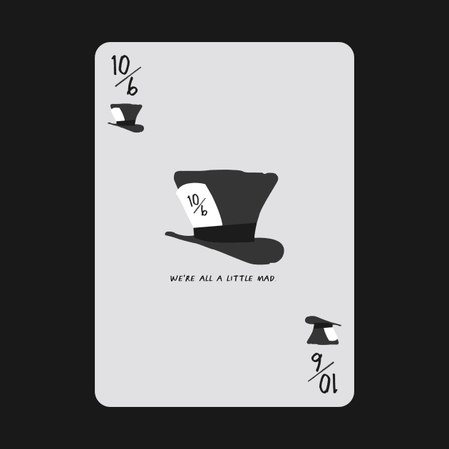 Mad Hatter Playing Card by Native Creative