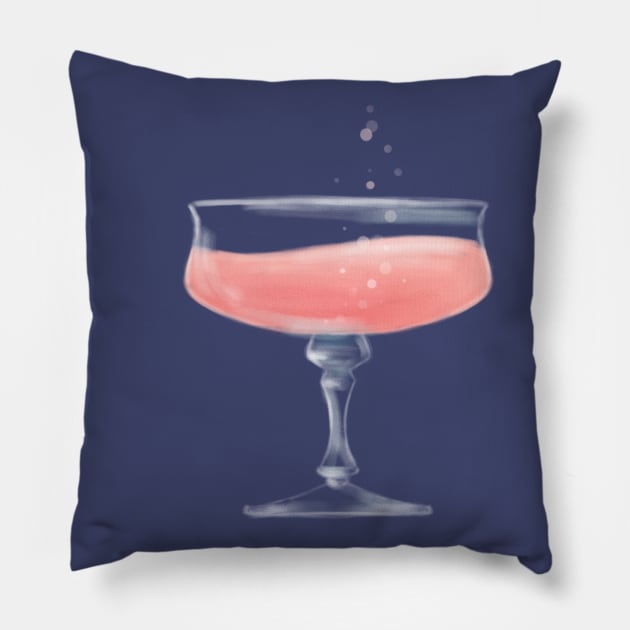 Bubbly Champagne Pillow by Star Sandwich