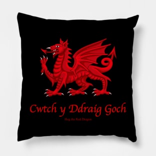 Cwtch y Ddraig Goch - Hug the Red Dragon Pillow