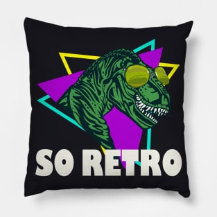 Retro Dinosaur T-Rex Pillow