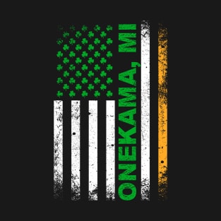 Irish American Flag ONEKAMA, MI T-Shirt
