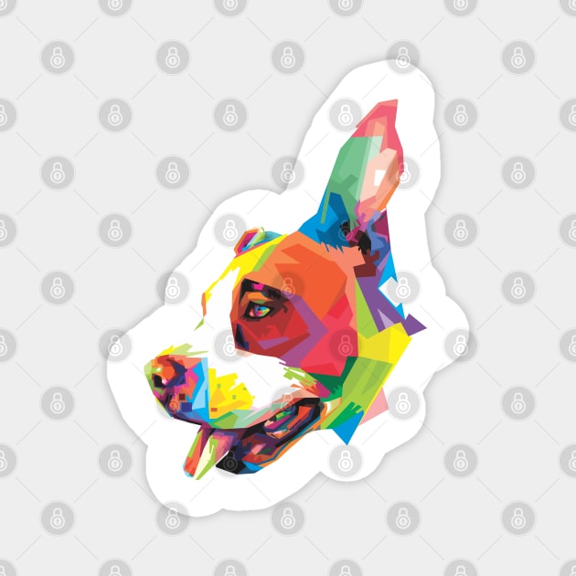 Stafford Terrier dog Magnet by Madiaz