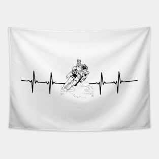 heart beat-space station-spaceman Tapestry