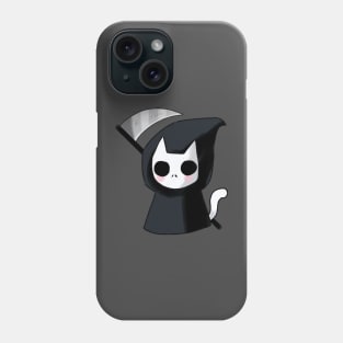 Cute Grim reaper cat Phone Case