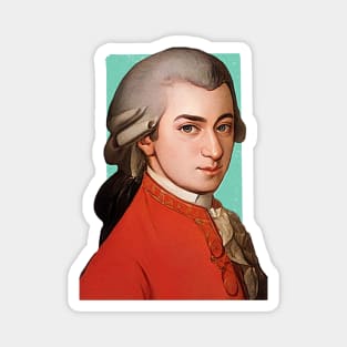 Austrian Composer Wolfgang Amadeus Mozart illustration Magnet