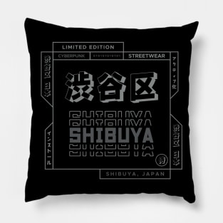 Doc Labs - Shibuya(渋谷区), Japan(日本) / Cyberpunk - 1 - (Grey) Pillow