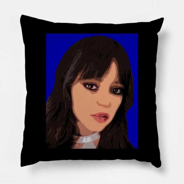 jenna ortega Pillow by oryan80