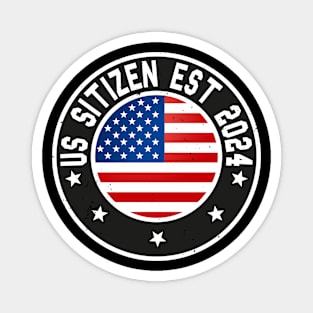 funny us sitizen est 2024 Magnet