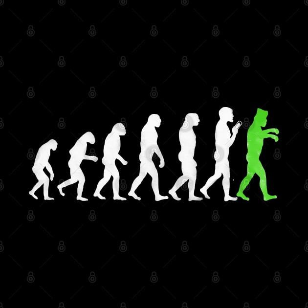 Funny Evolution Theory Zombie Humor by PlanetMonkey